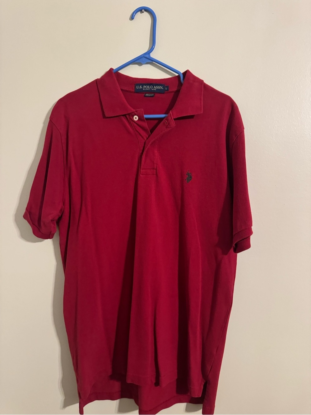 U.S. Polo Assn. Men's Scarlet Red Short-Sleeve Polo